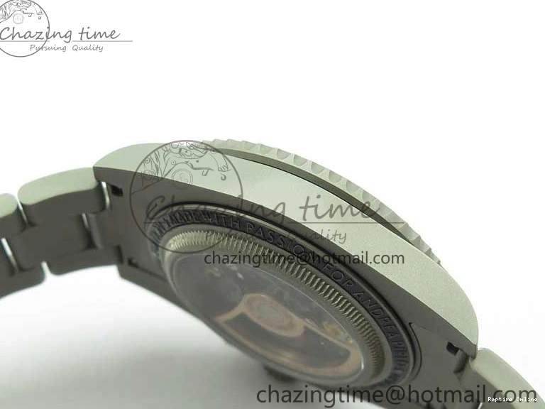 0522 Submariner 116610 Andrea Pirlo Sandblasted ROF Best Edition Carbon Bezel on Skeleton DIal SA TimelessDesign 2789